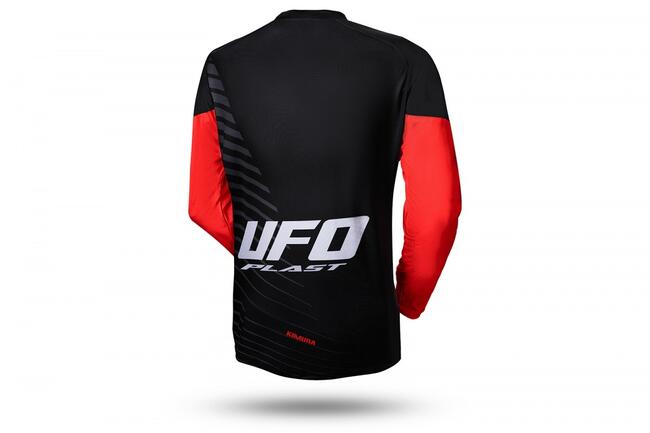 Ufo Maglie Da Moto Nero/rosso Bambino